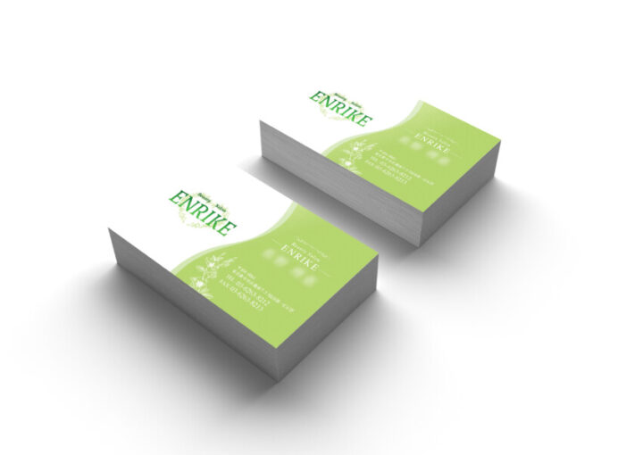 ビューティサロンの名刺・カード制作例