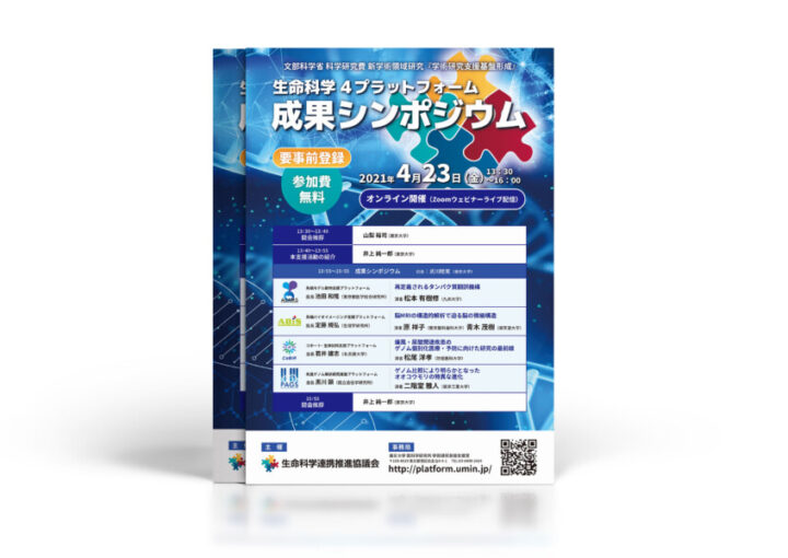 研究成果シンポジウムのチラシデザイン
