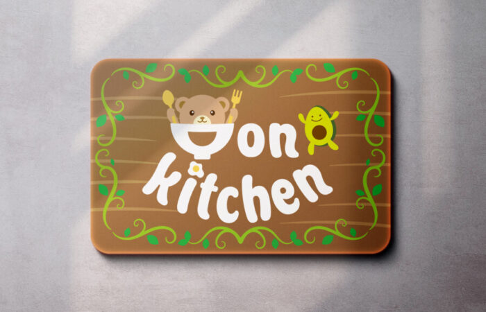 ロゴ制作事例 - キャラクターが可愛い丼ものレストランのロゴデザイン