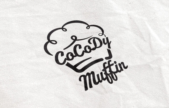 ロゴ制作事例 - 米粉マフィン&コーヒー店の親しみと温かみのあるロゴデザイン