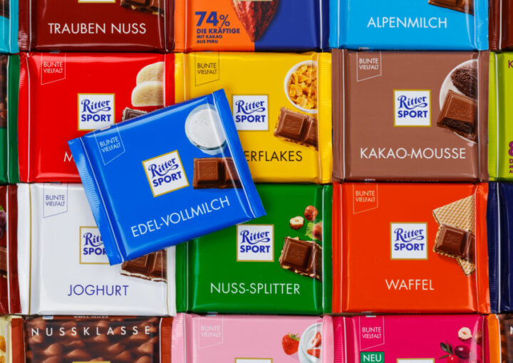 Ritter SPORTの様々なパッケージデザイン