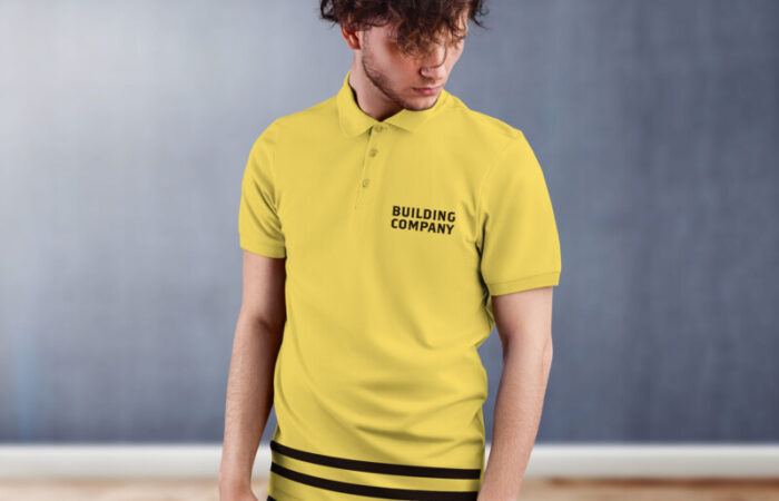 ユニフォーム制作事例 - 建築関連会社の社員ユニフォームデザイン【ポロシャツ】