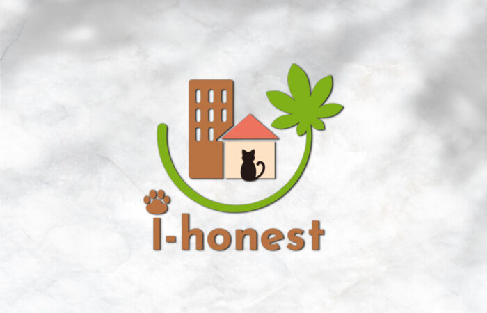 ロゴ制作事例 - ほっこりと温かく親しみのある不動産会社のロゴデザイン