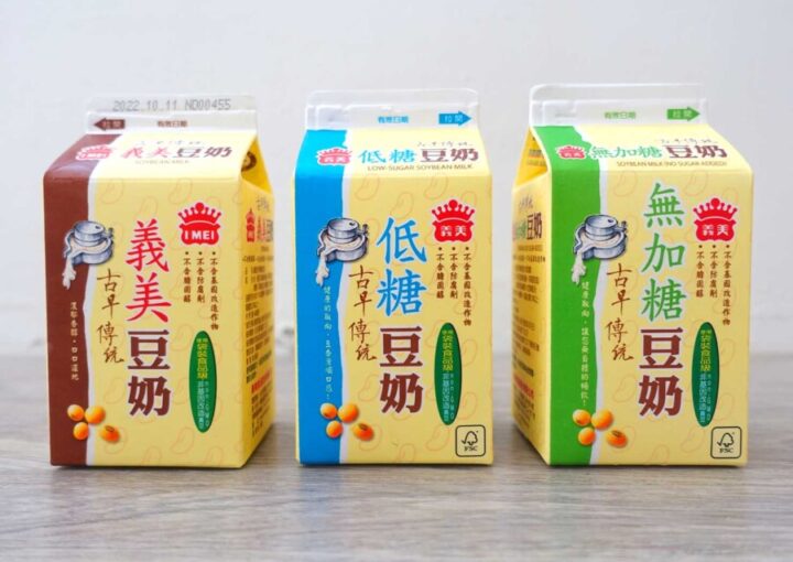 台湾の豆乳のパッケージデザイン