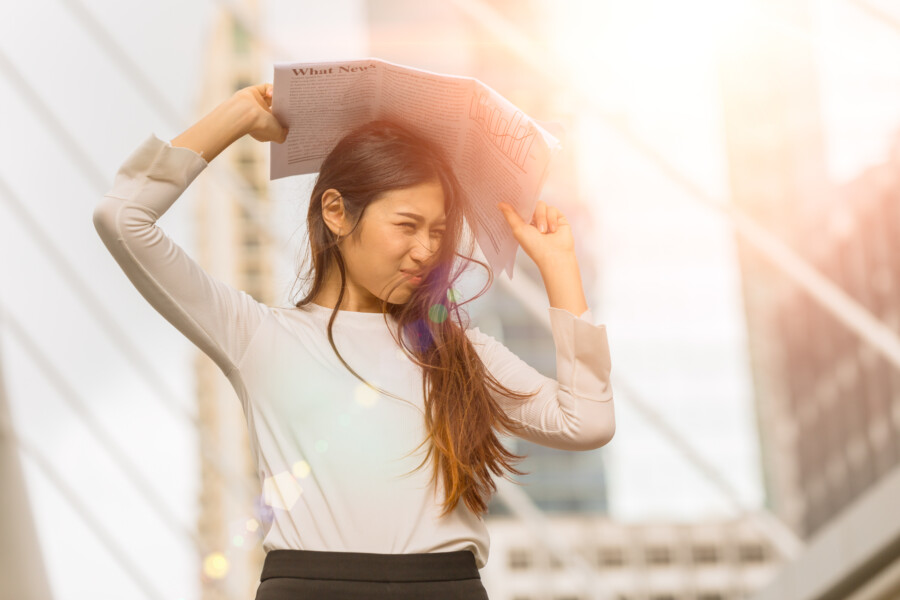 直射日光を避ける