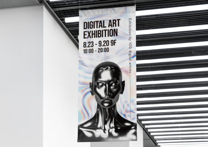 アート展の垂れ幕デザイン_2