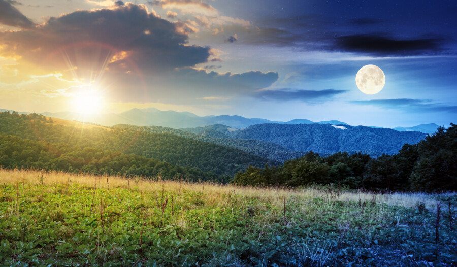 写真の時間帯や季節を変える