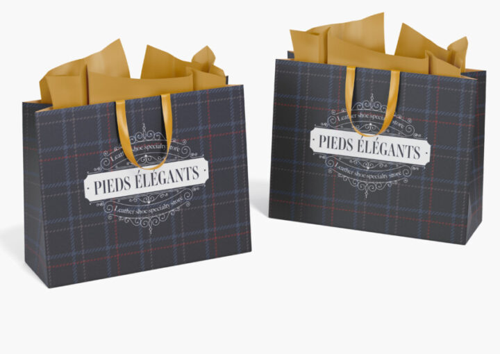 革靴専門店の紙袋デザイン2