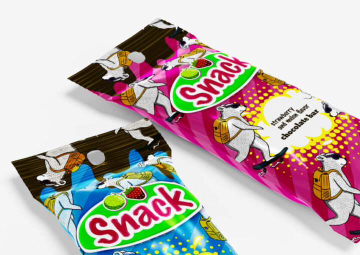 チョコレートバーのパッケージデザイン2