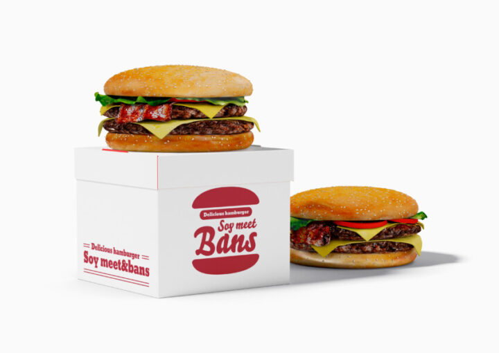 バーガーショップのパッケージデザイン3
