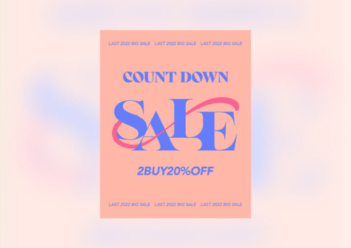 カウントダウンセールのバナーデザイン作例