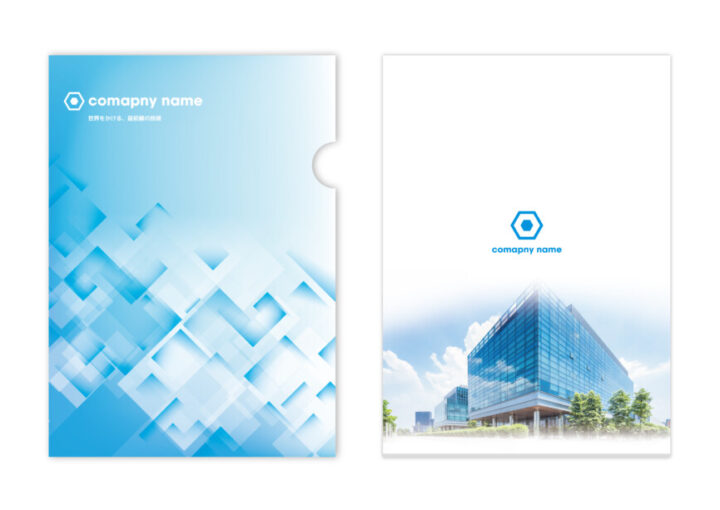 クリアファイルのデザイン作成例1