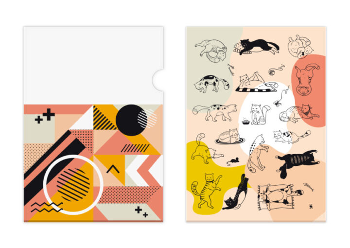 可愛いクリアファイルデザイン作例1