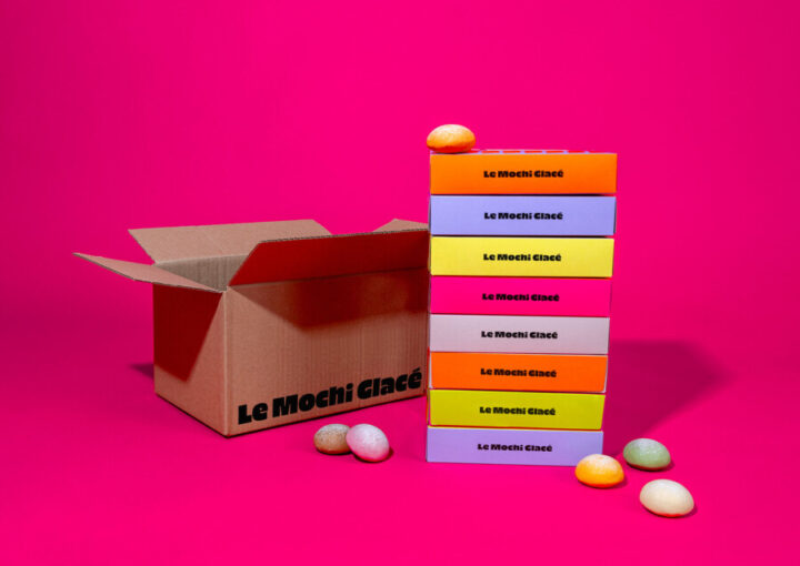 餅アイスのパッケージデザイン