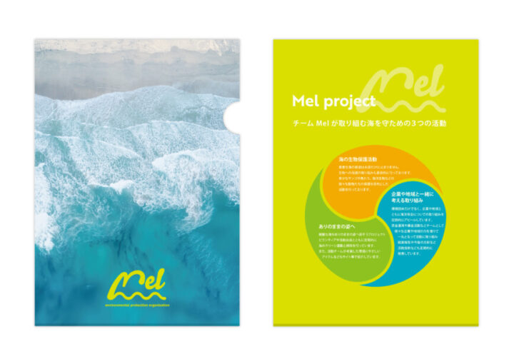 海洋保全団体のクリアファイル作例1