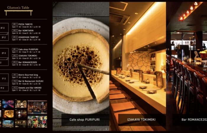 デジタルサイネージ制作事例 - 飲食ビル・商業施設のラグジュアリーな動画デザイン