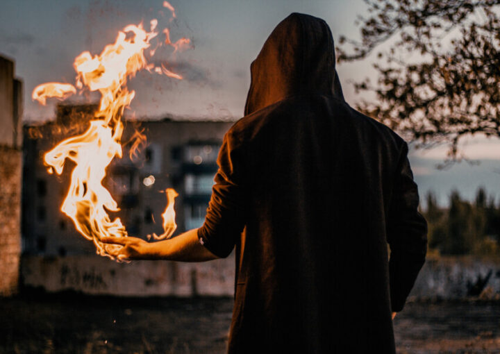 Photoshopで炎合成