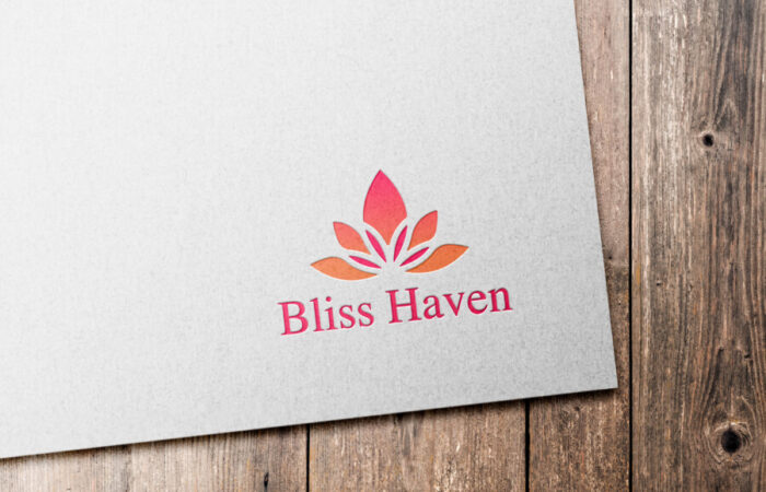 ロゴ制作事例 - マッサージサロンのしなやかなロゴデザイン