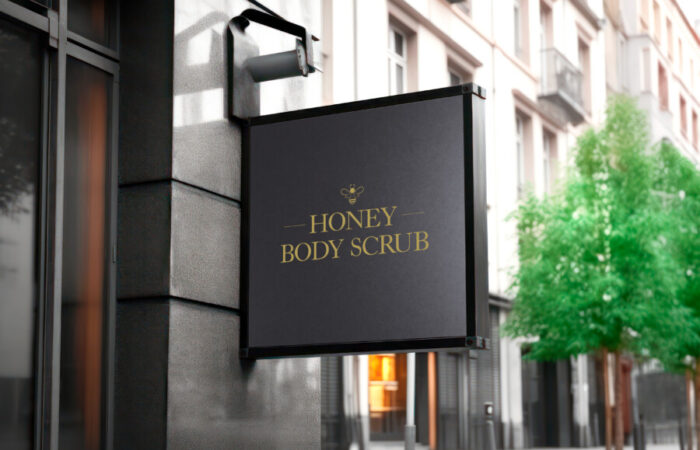 ロゴ制作事例 - ボディスクラブの上品な商品ロゴデザイン