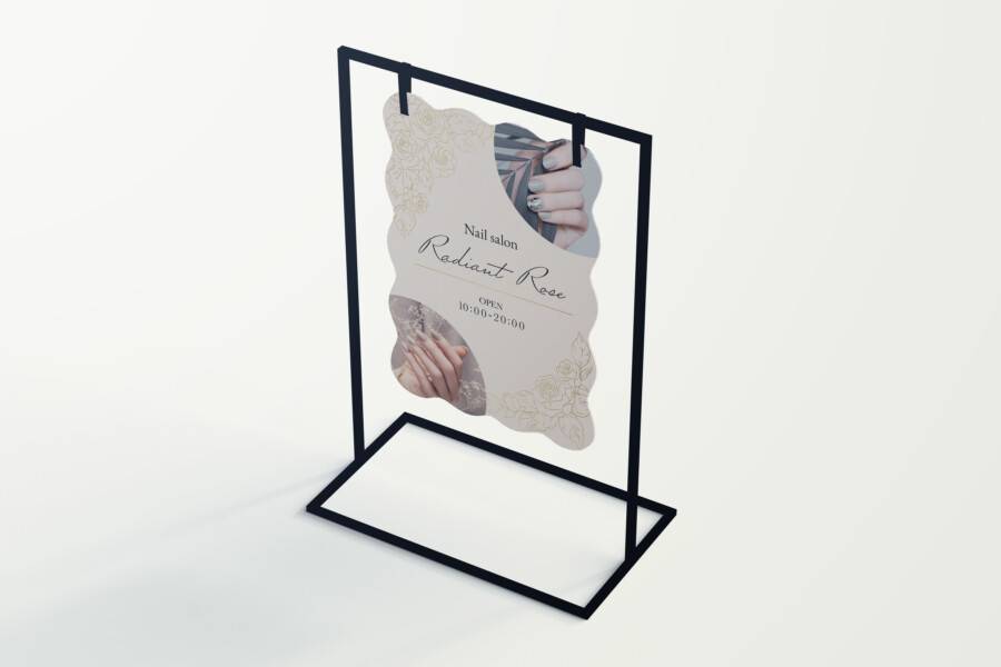 ネイルサロンの看板デザイン 2