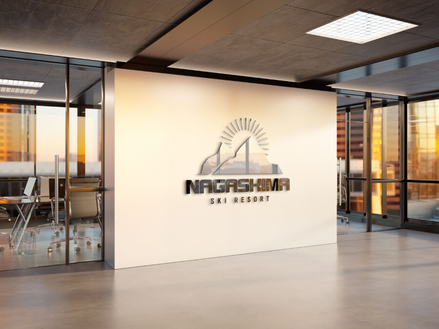 リゾート施設を運営する企業ロゴ作例_2