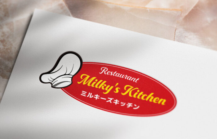 ロゴ制作事例 - レトロダイナー風レストランのロゴデザイン