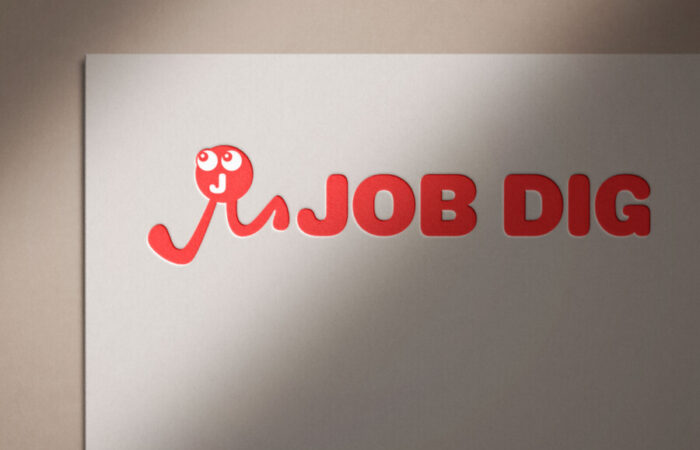 ロゴ制作事例 - アルバイト求人サービスを扱う企業のユニークなロゴデザイン