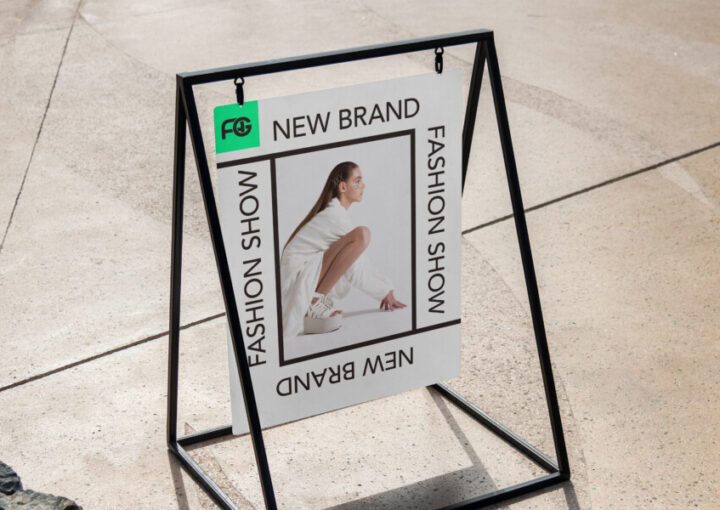 ファッションイベントの看板デザイン 2