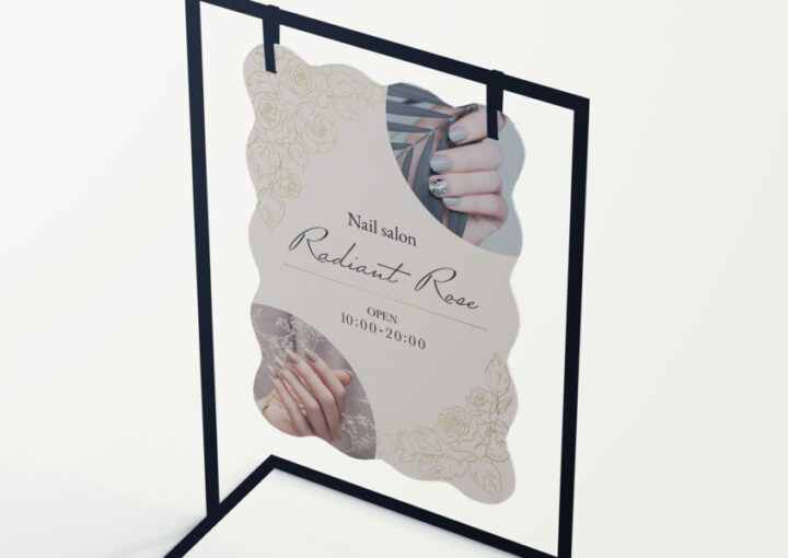 ネイルサロンの看板デザイン 4