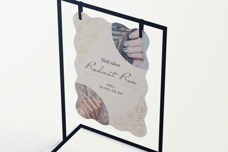 ネイルサロンの看板デザイン 4