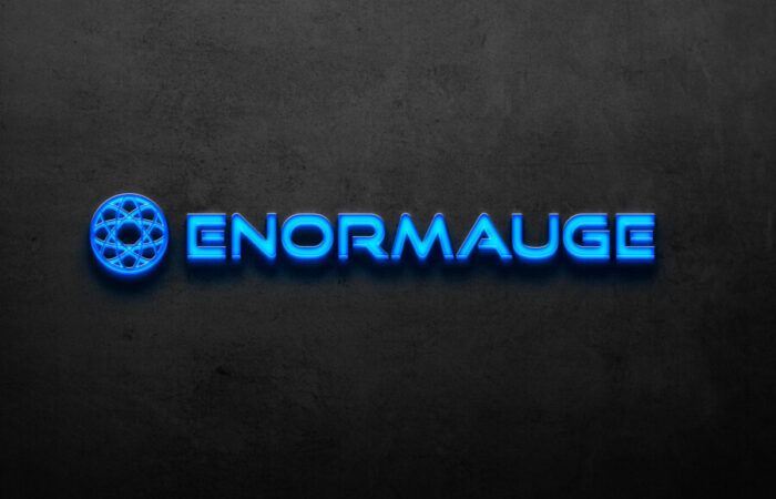 ロゴ制作事例 - データセキュリティを扱う企業の近未来的なロゴデザイン