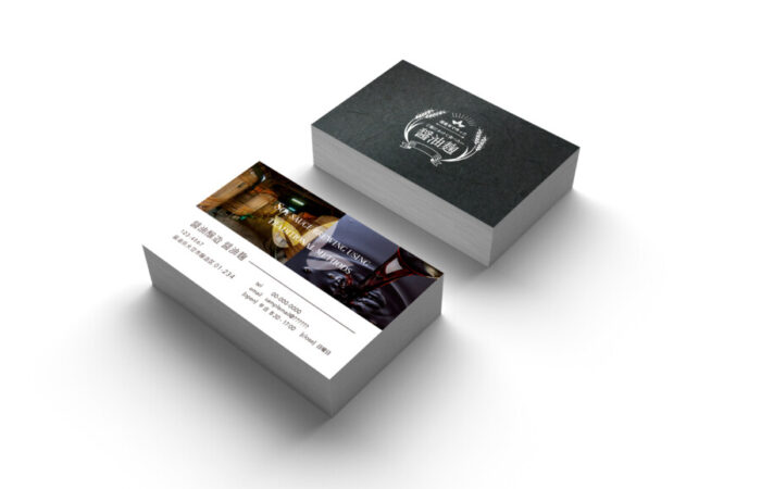 ショップカード制作事例 - 食品ブランドの和モダンなショップカードデザイン