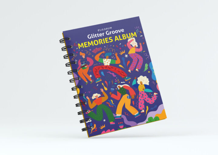 ダンススタジオのアルバムデザイン