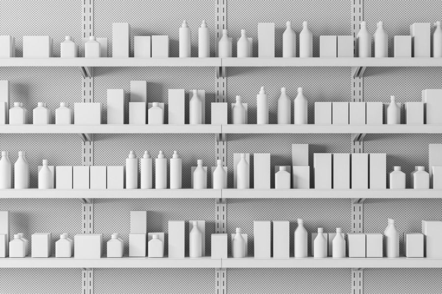 パッケージの棚