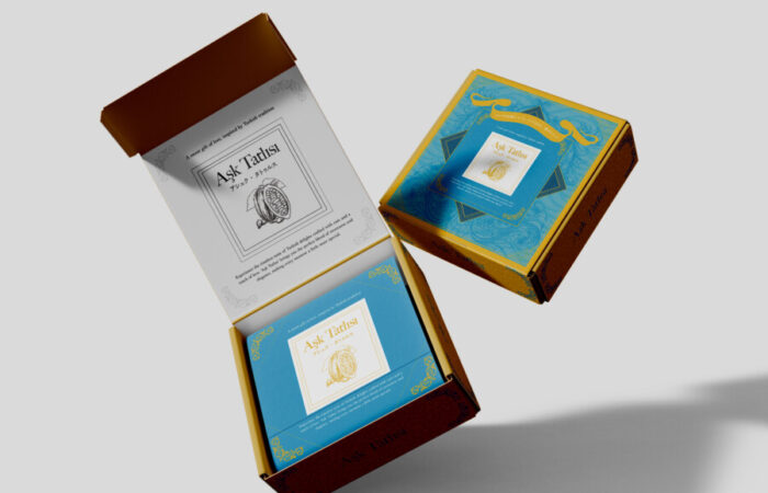 パッケージデザイン制作事例 - 異国情緒のある贈答向けスイーツのパッケージ