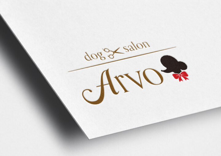 ドッグサロンのロゴ作例_1