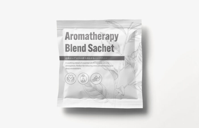 パッケージデザイン制作事例 - ハーブティーのシンプルでモダンなパッケージ