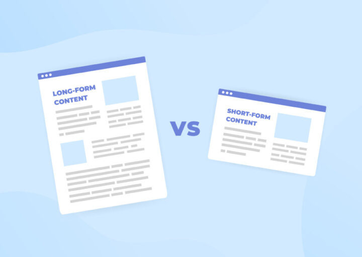 短文記事コンテンツ vs 長文記事コンテンツ