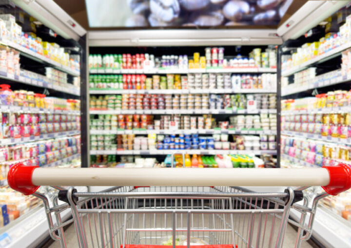 商品棚とパッケージ