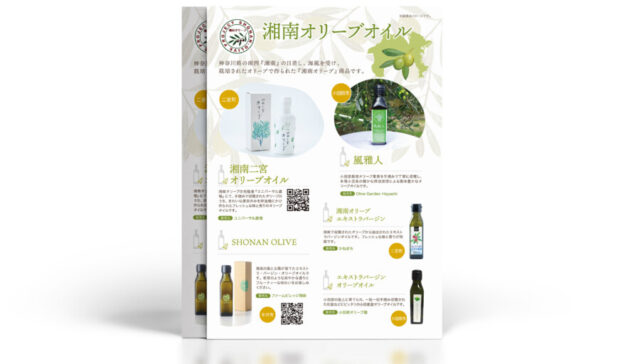 オリーブ商品のPRチラシデザイン事例