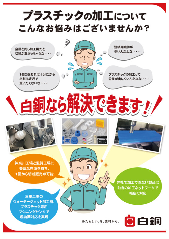 プラスチック加工技術の展示会パネルデザイン