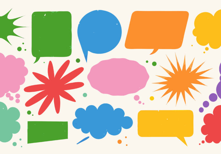 カラフルな配色