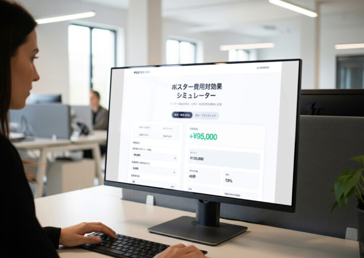 ポスターのシミュレーター