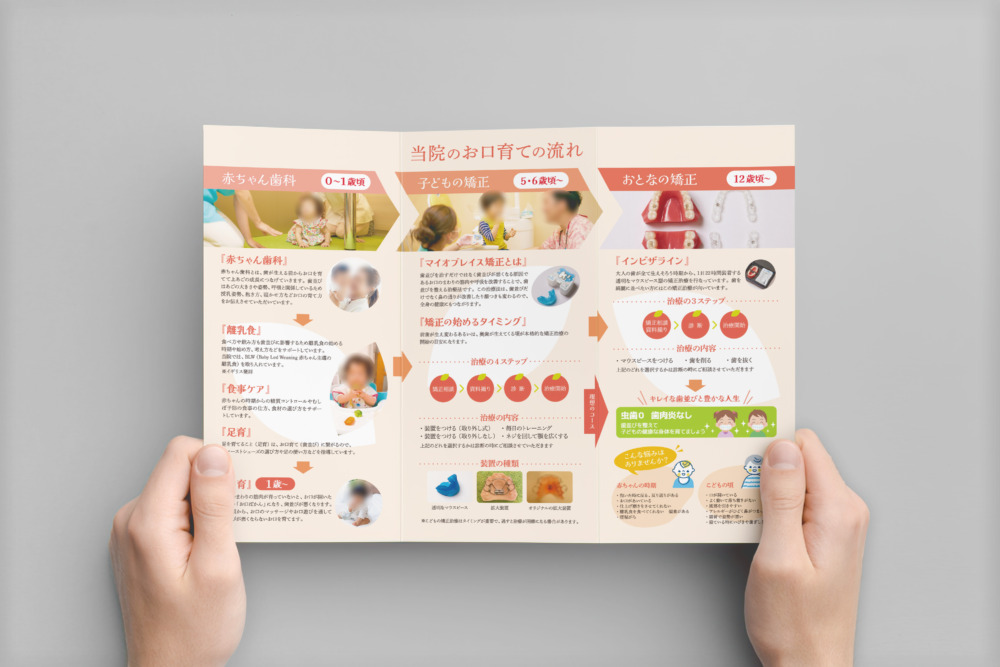 歯科医院の子供向けパンフレット_E_制作例