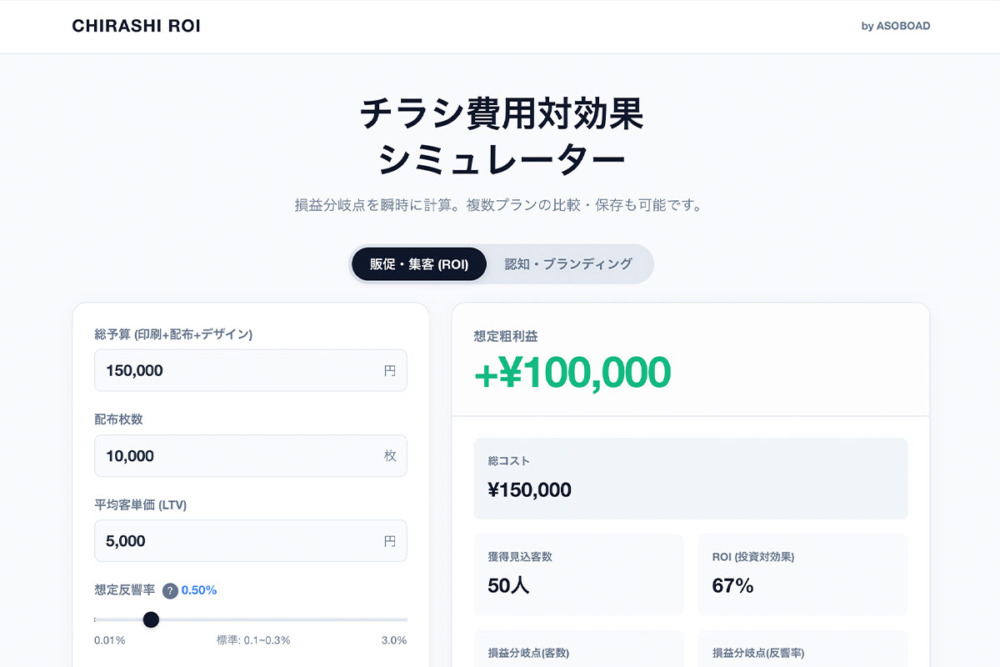 チラシシミュレーター