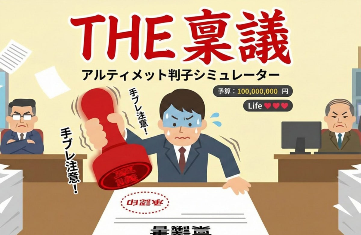 稟議書に判子を押すゲーム「THE 稟議」の紹介画像