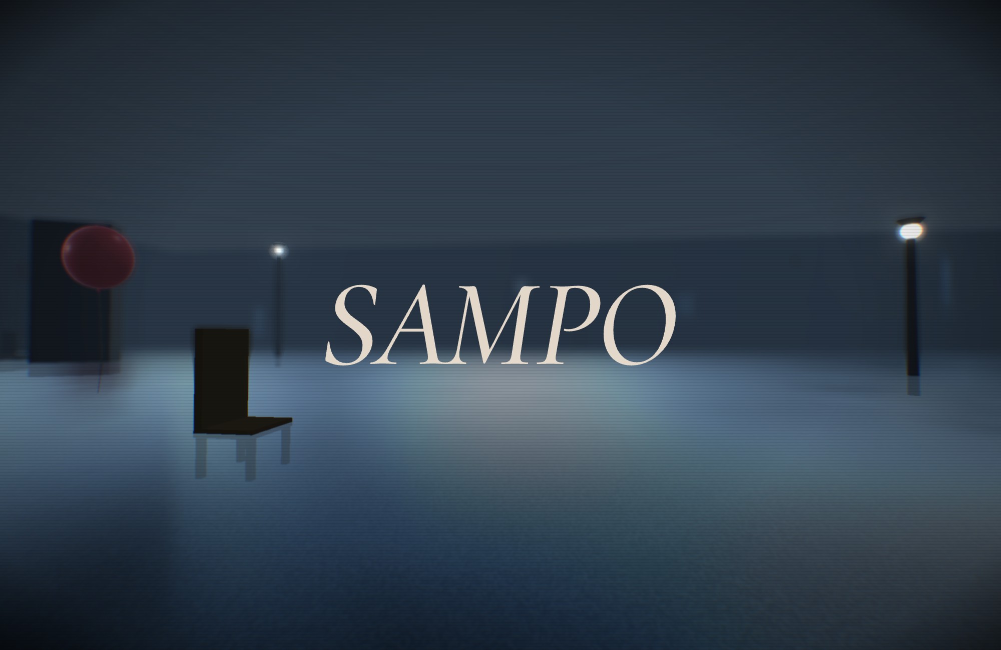 静かな3D空間を探索する「SAMPO」のゲーム画面