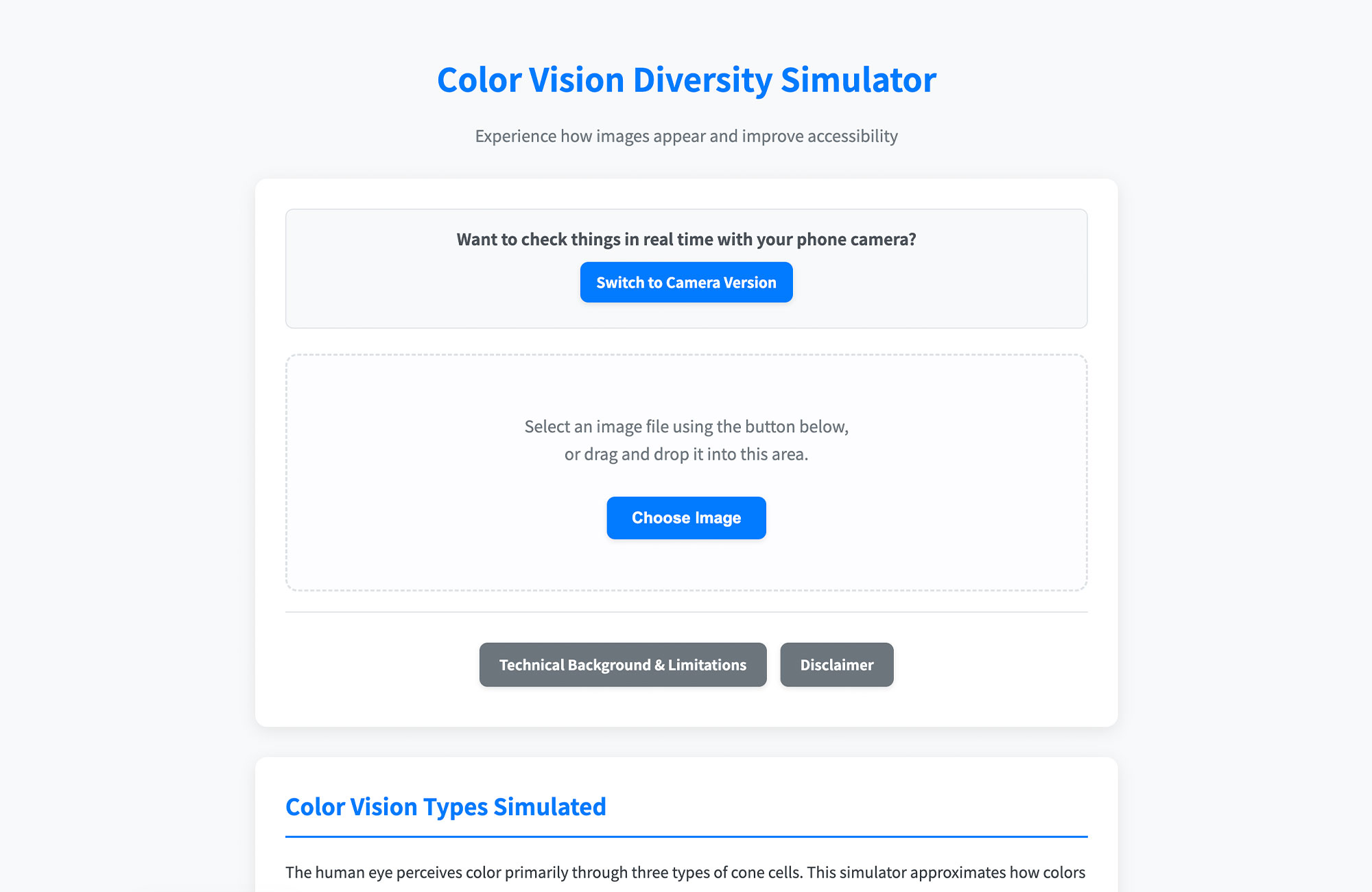 Color Vision Diversity Simulator in English